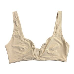 Riot Swim Bri Bikini Top In Coconut Women’s Size Medium Beach Vacation NWT